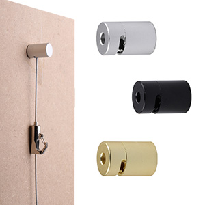 Wall mounting for steel wire